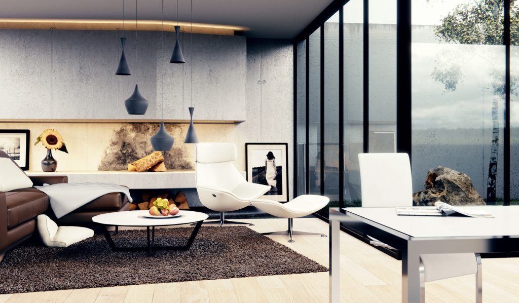 White Luxury Living Room